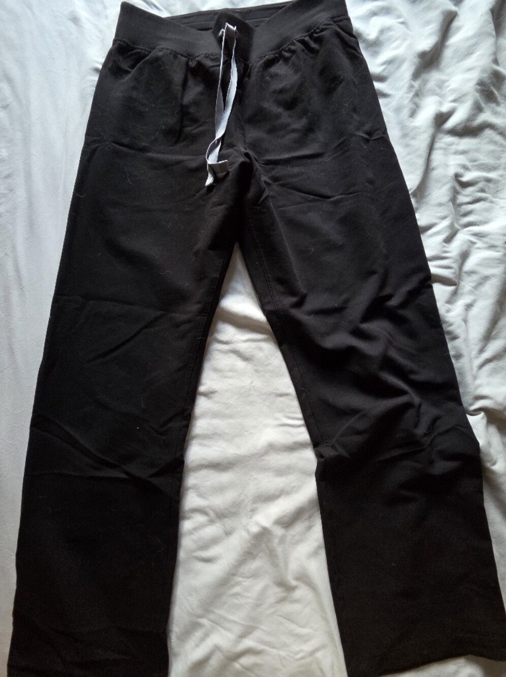 Figs Women's Black Livingston Straight Leg Petite